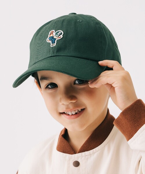 Lee（リー）の「【別注】Lee / ワッペン キャップ 2025SS（キャップ・キッズ・オフホワイト/ダークグリーン・ONE SIZE）」の10枚目の写真