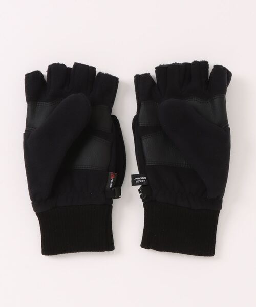 WILD THINGS（ワイルドシングス）の「【WILD THINGS】ポーラテックディタチャブル ミトン [WT24159TJ]（手袋・メンズ・オリーブドラブ/ベージュ系その他/ブラック・M/S）」の4枚目の写真