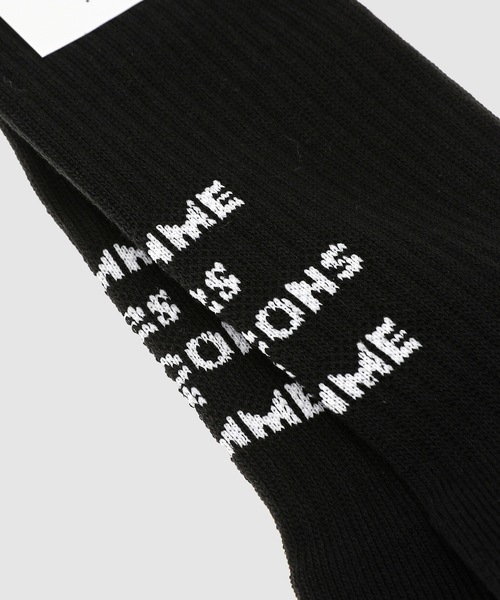 COMME des GARCONS HOMME（コム デ ギャルソン・オム）の「LOGO TUBE SOCKS（ソックス/靴下・メンズ・ホワイト/ブラック・ONE SIZE）」の4枚目の写真