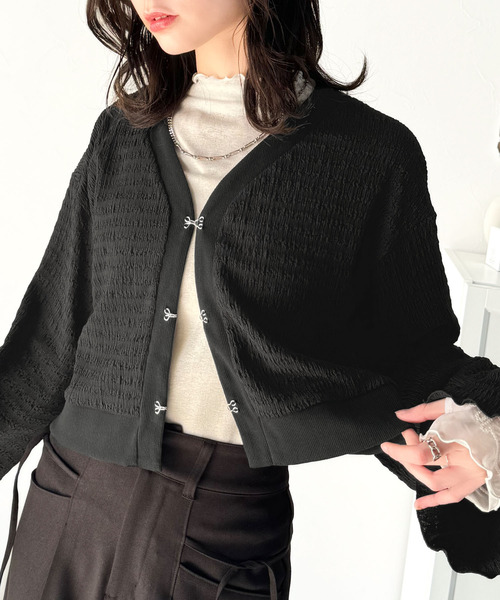 美品♡ エポカ EPOCA カーディガン ボレロ ブラック 長袖 ショート丈 L EPOCA（ボレロ）のフリマアイテム一覧