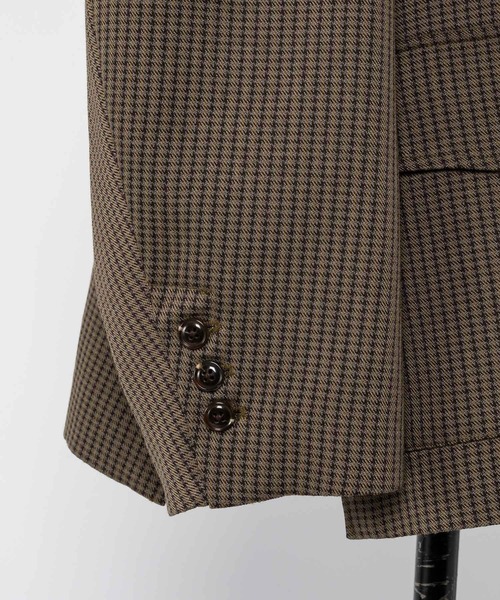 moi tytto(モイテュット)の「オーバーサイズテーラードジャケット(テーラードジャケット・レディース・ブラウン/ナチュラル/チェック/オレンジ・MEDIUM/SMALL)」の19枚目の写真