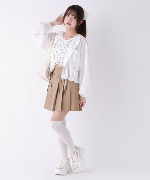 repipi armario(レピピ アルマリオ)の「リボンプリーツスカート(スカート・キッズ・ベージュ/グレー/ブラック・MEDIUM/LARGE/SMALL)」の8枚目の写真