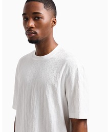 ARMANI EXCHANGE | 【A|X アルマーニ エクスチェンジ】オールオーバージャカードロゴ 半袖クルーネックTシャツ/REGULAR+（EC限定カラー含）(Tシャツ/カットソー)