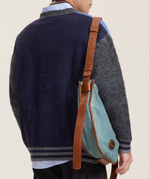 rehacer(レアセル)の「R. : Pattern College Drop Cardigan(カーディガン/ボレロ・メンズ・ブルー・MEDIUM/LARGE/X-LARGE)」の7枚目の写真