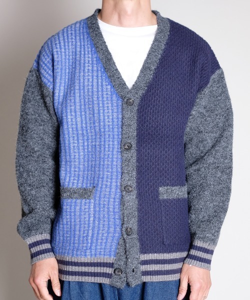 rehacer(レアセル)の「R. : Pattern College Drop Cardigan(カーディガン/ボレロ・メンズ・ブルー・MEDIUM/LARGE/X-LARGE)」の10枚目の写真