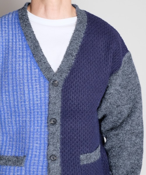 rehacer(レアセル)の「R. : Pattern College Drop Cardigan(カーディガン/ボレロ・メンズ・ブルー・MEDIUM/LARGE/X-LARGE)」の13枚目の写真