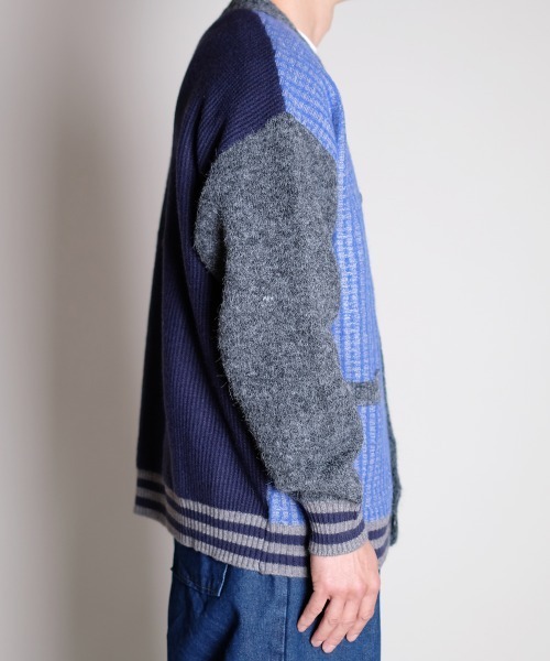 rehacer(レアセル)の「R. : Pattern College Drop Cardigan(カーディガン/ボレロ・メンズ・ブルー・MEDIUM/LARGE/X-LARGE)」の14枚目の写真