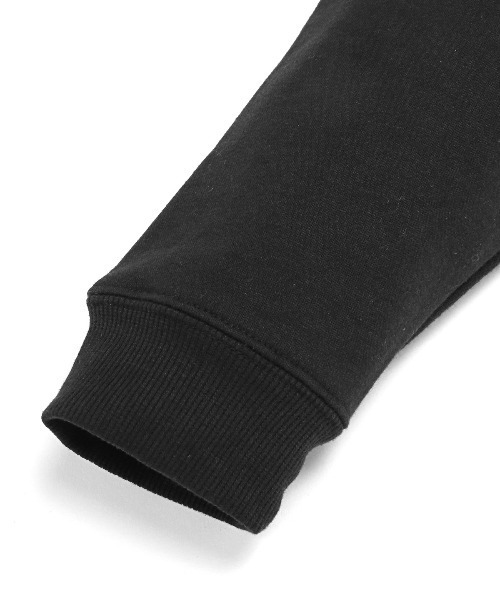 LUXSTYLE（ラグスタイル）の「ニットタートルネック×裏起毛スウェット（スウェット・メンズ・ブラック/アイボリー・L/M）」の4枚目の写真