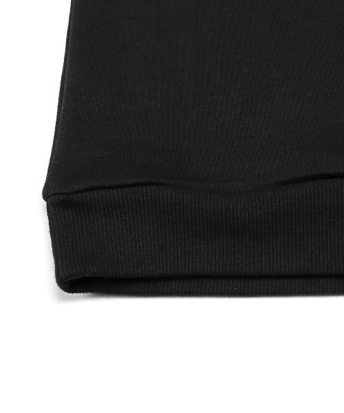 LUXSTYLE（ラグスタイル）の「ニットタートルネック×裏起毛スウェット（スウェット・メンズ・ブラック/アイボリー・L/M）」の5枚目の写真