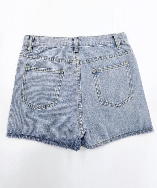 DAY CLOSET(デイ クローゼット)の「レディース 韓国っぽショート丈デニムスカパン(デニムパンツ・レディース・チャコールグレー/ライトブルー・XL/L/2XL/M/S)」の17枚目の写真