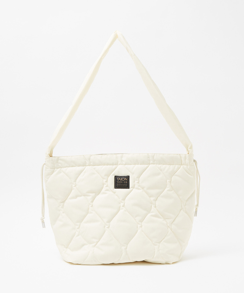 TAION（タイオン）の「【WEB限定】【TAION】ミリタリー ダウンショルダーバッグ（ショルダーバッグ・レディース・グリーン系その他/オフホワイト/ブラック・フリー）」の8枚目の写真