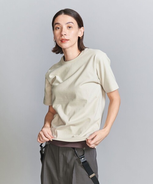 HANES(ヘインズ)の「【別注】<Hanes>2パック Tシャツ(Tシャツ/カットソー・レディース・ベージュ/その他1/ブラウン・FREE)」の3枚目の写真