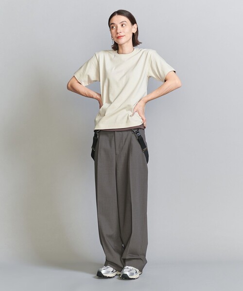 HANES(ヘインズ)の「【別注】<Hanes>2パック Tシャツ(Tシャツ/カットソー・レディース・ベージュ/その他1/ブラウン・FREE)」の6枚目の写真