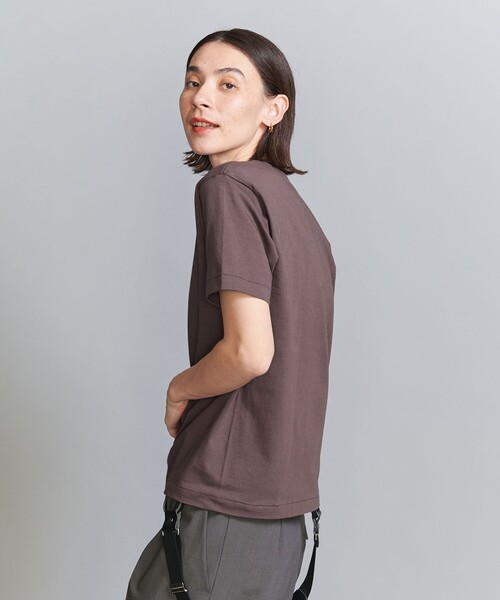 HANES(ヘインズ)の「【別注】<Hanes>2パック Tシャツ(Tシャツ/カットソー・レディース・ベージュ/その他1/ブラウン・FREE)」の10枚目の写真