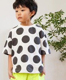 MAKE YOUR DAY | ドット総柄半袖Tシャツ■80～140cm(Tシャツ/カットソー)