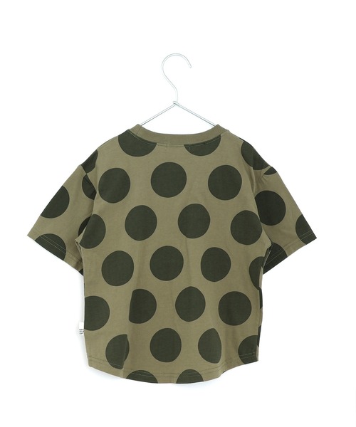 MAKE YOUR DAY（メイクユアデイ）の「ドット総柄半袖Tシャツ■80～140cm（Tシャツ/カットソー・キッズ・オリーブ/チャコールグレー/オフホワイト・80/90/100/110/120/130/140）」の6枚目の写真