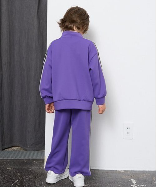 b・ROOM(ビールーム)の「【セットアップ可能】サイドラインタックパンツ【子供服】【キッズ】【男の子】【女の子】(その他パンツ・キッズ・パープル/ブラック/アイボリー/モスグリーン・110cm/150cm/140cm/130cm/120cm/100cm)」の18枚目の写真