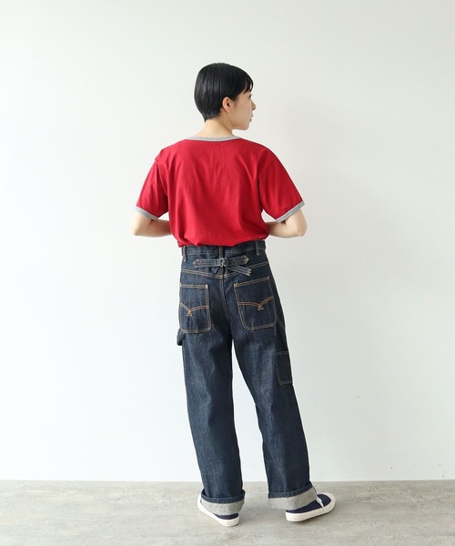 PAR ICI（パーリッシィ）の「make haste slowly リンガーTシャツ（Tシャツ/カットソー・レディース・アイボリー/グリーン/グレー/レッド・FREE）」の14枚目の写真