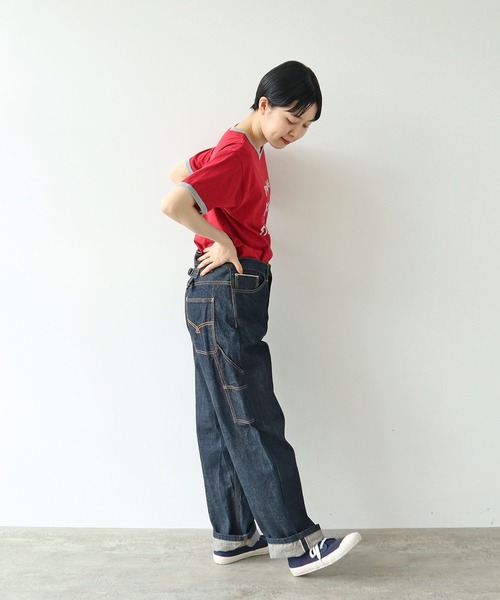 PAR ICI（パーリッシィ）の「make haste slowly リンガーTシャツ（Tシャツ/カットソー・レディース・アイボリー/グリーン/グレー/レッド・FREE）」の15枚目の写真