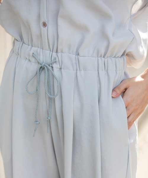 Munich（ミューニック）の「【防シワ】【速乾性】コンジュゲートメッシュコンビネゾン（つなぎ/オールインワン・レディース・ブラック/ベージュ/ライトグレー・M/S）」の19枚目の写真