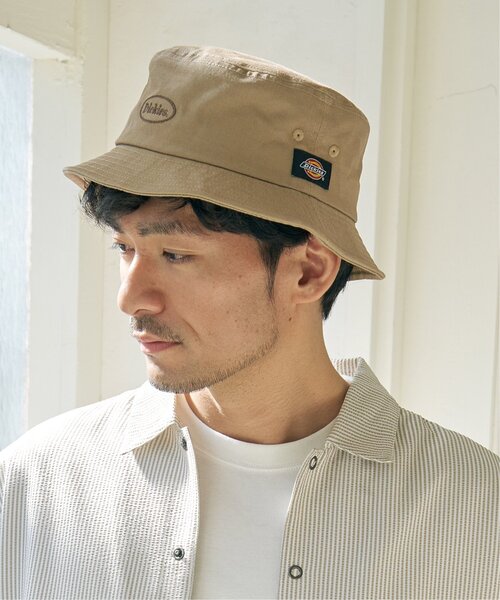 Dickies(ディッキーズ)の「Dickies ディッキーズ ロゴ刺繍バケットハット(ハット・メンズ・グレー/ブラック/ベージュ・FREE)」の14枚目の写真
