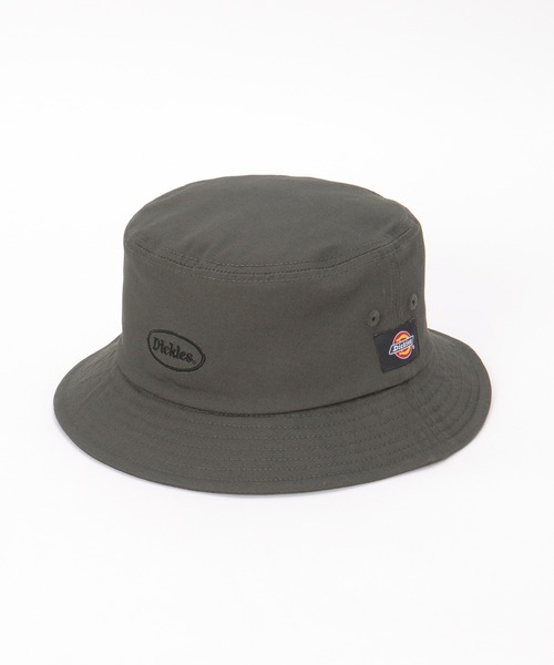 Dickies(ディッキーズ)の「Dickies ディッキーズ ロゴ刺繍バケットハット(ハット・メンズ・グレー/ブラック/ベージュ・FREE)」の2枚目の写真