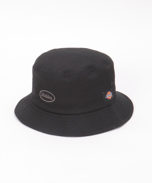 Dickies(ディッキーズ)の「Dickies ディッキーズ ロゴ刺繍バケットハット(ハット・メンズ・グレー/ブラック/ベージュ・FREE)」の1枚目の写真