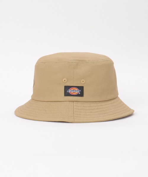Dickies(ディッキーズ)の「Dickies ディッキーズ ロゴ刺繍バケットハット(ハット・メンズ・グレー/ブラック/ベージュ・FREE)」の5枚目の写真