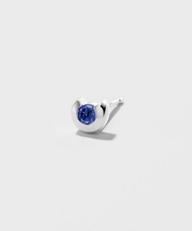 4℃ HOMME+（ヨンドシーオムプラス）の「【9月誕生石】シルバー ブルー・サファイア ピアス/片耳用（ピアス（片耳用））」