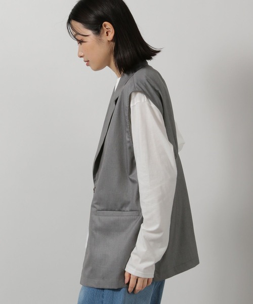 LAKOLE（ラコレ）の「バックギャザージレ / 292586（ベスト・レディース・グレー/ブラック・FREE）」の20枚目の写真