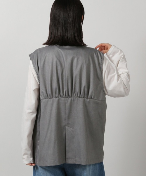 LAKOLE（ラコレ）の「バックギャザージレ / 292586（ベスト・レディース・グレー/ブラック・FREE）」の9枚目の写真