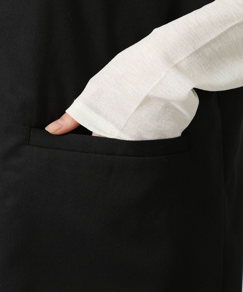 LAKOLE（ラコレ）の「バックギャザージレ / 292586（ベスト・レディース・グレー/ブラック・FREE）」の4枚目の写真