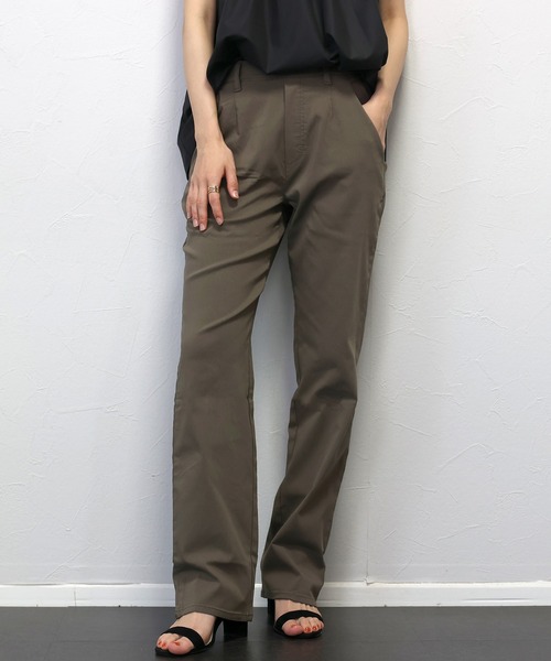 Aletta vita（アレッタビータ）の「極伸びストレッチストレートパンツ（その他パンツ・レディース・ベージュ系その他/ブラック/ブラウン系その他・S/M/L）」の2枚目の写真