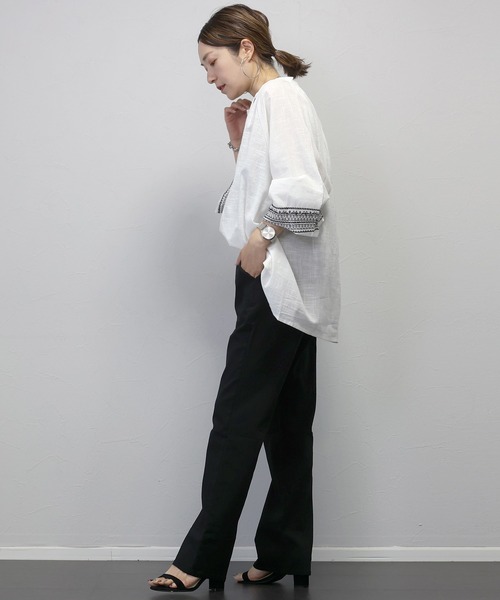 Aletta vita（アレッタビータ）の「極伸びストレッチストレートパンツ（その他パンツ・レディース・ベージュ系その他/ブラック/ブラウン系その他・S/M/L）」の10枚目の写真