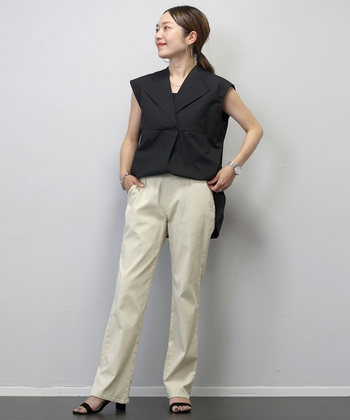 Aletta vita（アレッタビータ）の「極伸びストレッチストレートパンツ（その他パンツ・レディース・ベージュ系その他/ブラック/ブラウン系その他・S/M/L）」の19枚目の写真