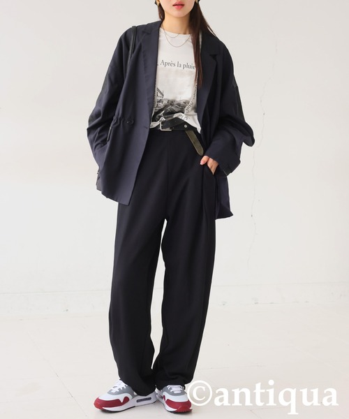 antiqua(アンティカ)の「デニム切り替えジャケット(テーラードジャケット・レディース・ブルー/ブラック・ONESIZE)」の12枚目の写真