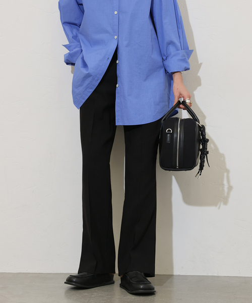 JOURNAL STANDARD(ジャーナルスタンダード)の「【洗える】アイアスストレッチスリットパンツ(スラックス・レディース・ブラック/ベージュ・38/36)」の8枚目の写真