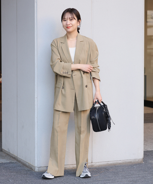 JOURNAL STANDARD(ジャーナルスタンダード)の「【洗える】アイアスストレッチスリットパンツ(スラックス・レディース・ブラック/ベージュ・38/36)」の10枚目の写真