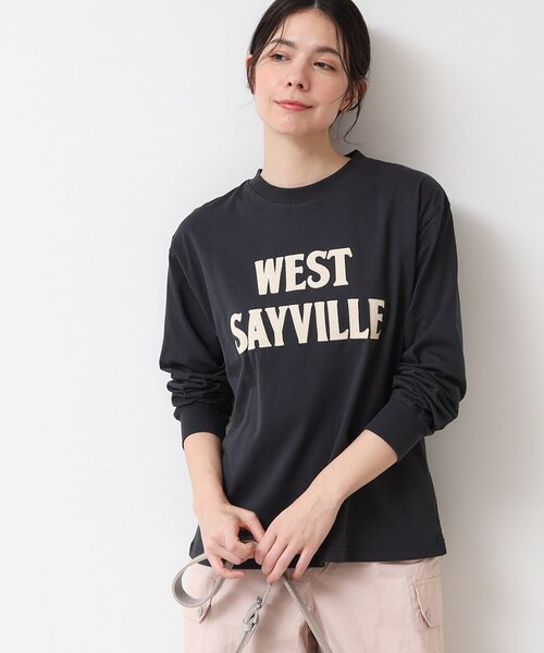 Dessin(デッサン)の「【ユニセックス・洗える】ロングスリーブロゴTシャツ(Tシャツ/カットソー・レディース・ホワイト系/ネイビー/ホワイト・04/00/01/02/03)」の3枚目の写真