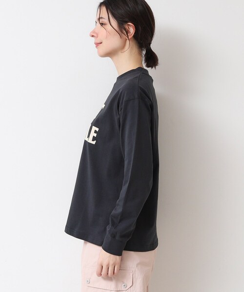 Dessin(デッサン)の「【ユニセックス・洗える】ロングスリーブロゴTシャツ(Tシャツ/カットソー・レディース・ホワイト系/ネイビー/ホワイト・04/00/01/02/03)」の17枚目の写真