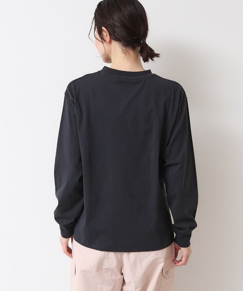 Dessin(デッサン)の「【ユニセックス・洗える】ロングスリーブロゴTシャツ(Tシャツ/カットソー・レディース・ホワイト系/ネイビー/ホワイト・04/00/01/02/03)」の18枚目の写真