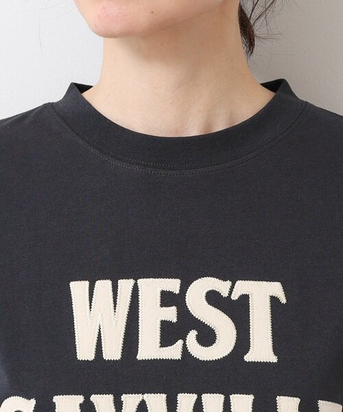 Dessin(デッサン)の「【ユニセックス・洗える】ロングスリーブロゴTシャツ(Tシャツ/カットソー・レディース・ホワイト系/ネイビー/ホワイト・04/00/01/02/03)」の19枚目の写真