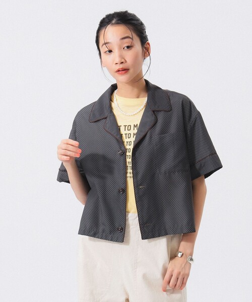 【まーちゃん 様】ORIAN×BEAMS Fオープンカラーショートスリーブシャツ BEAMS BOY（ビームスボーイ）の「ドット オープン カラー ショート