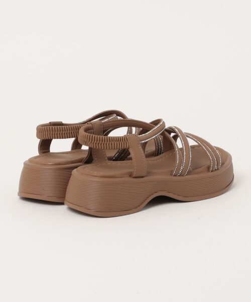 shoes365(シューズスリーシックスファイヴ)の「【shoes 365】ロープストラップ厚底サンダル (SS)(サンダル・レディース・ベージュ/ブラック/オフホワイト・23.0cm/23.5cm/24.5cm/25.0cm/22.5cm/24.0cm)」の10枚目の写真