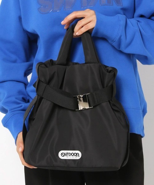OUTDOOR PRODUCTS（アウトドアプロダクツ）の「【OUTDOOR PRODUCTS】2way Belt Tote [S]（ショルダーバッグ・レディース・ブラック/ホワイト/ブルー/シルバー/ブラウン/チャコール/オレンジ・S）」の3枚目の写真