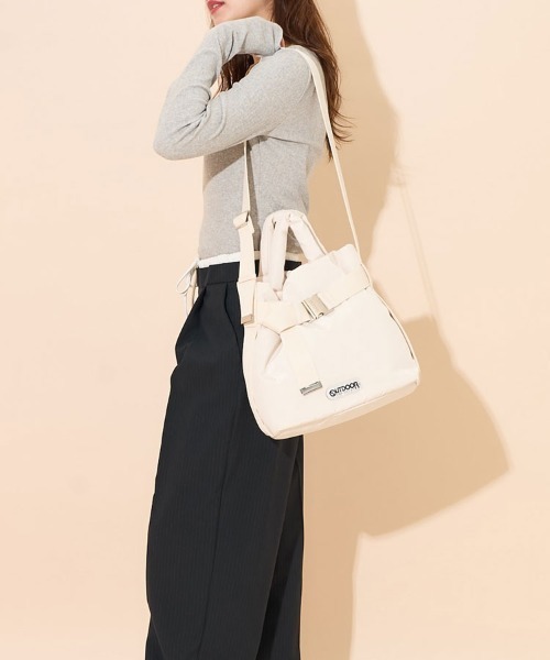 OUTDOOR PRODUCTS（アウトドアプロダクツ）の「【OUTDOOR PRODUCTS】2way Belt Tote [S]（ショルダーバッグ・レディース・ブラック/ホワイト/ブルー/シルバー/ブラウン/チャコール/オレンジ・S）」の19枚目の写真