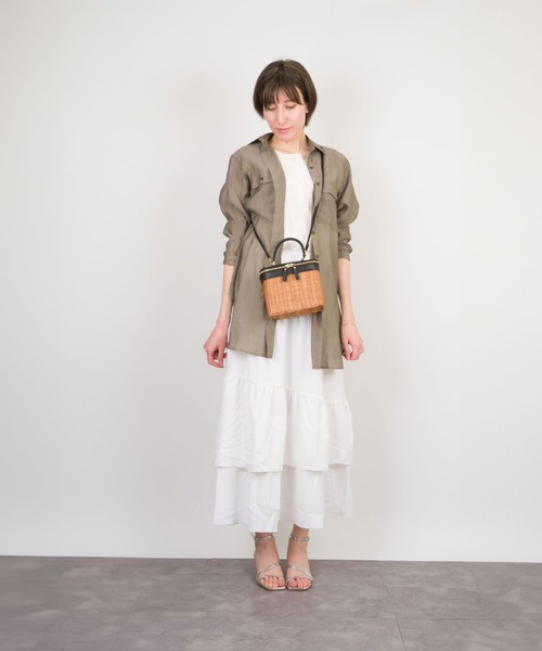 The Bagmati（ザバグマティ）の「【The Bagmati/ザバグマティ】かごバッグ　ショルダーバッグ　バニティバッグ（かごバッグ・レディース・ベージュ×ブラック・FREE）」の18枚目の写真