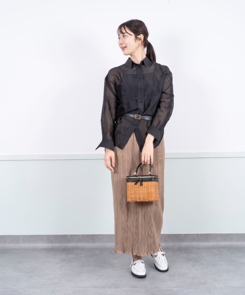 The Bagmati（ザバグマティ）の「【The Bagmati/ザバグマティ】かごバッグ　ショルダーバッグ　バニティバッグ（かごバッグ・レディース・ベージュ×ブラック・FREE）」の8枚目の写真