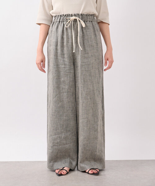 RIVE DROITE（リヴドロワ）の「【着映え◎】マルチパターンリネンパンツ（その他パンツ・レディース・ベージュ/ブラック/ブラウン・38/36）」の5枚目の写真