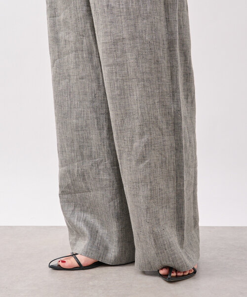 RIVE DROITE（リヴドロワ）の「【着映え◎】マルチパターンリネンパンツ（その他パンツ・レディース・ベージュ/ブラック/ブラウン・38/36）」の9枚目の写真